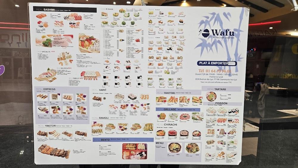 Restaurant Wafu - Menu Image 1